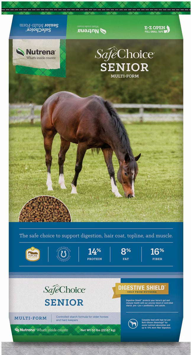 Nutrena SafeChoice Senior with Molasses Horse Feed 50lb