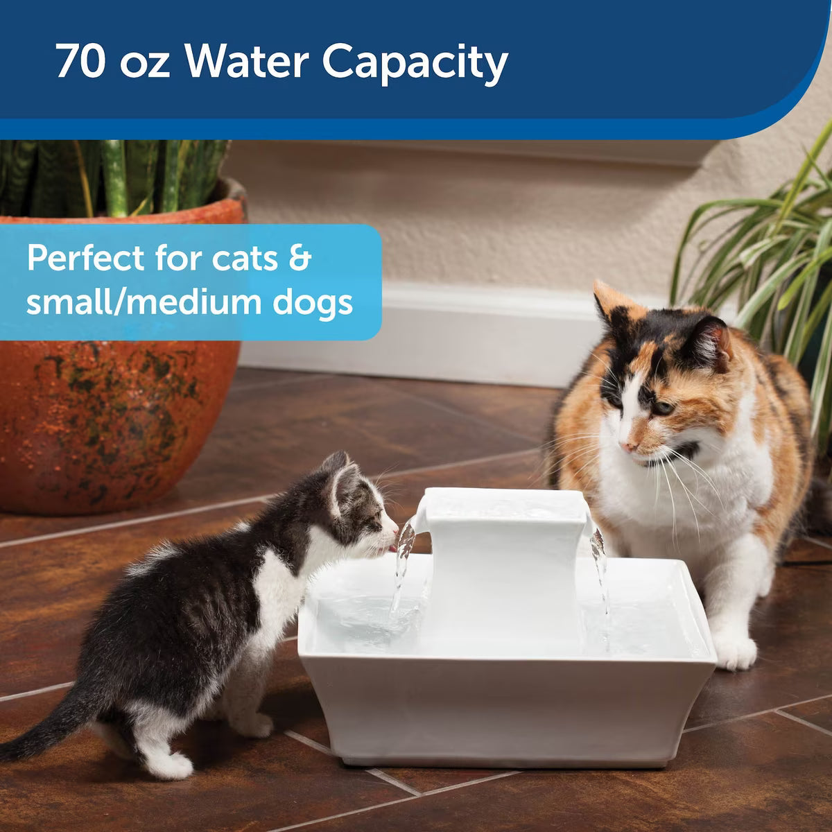 PetSafe Drinkwell Avalon Ceramic Dog & Cat Water Fountain 70oz