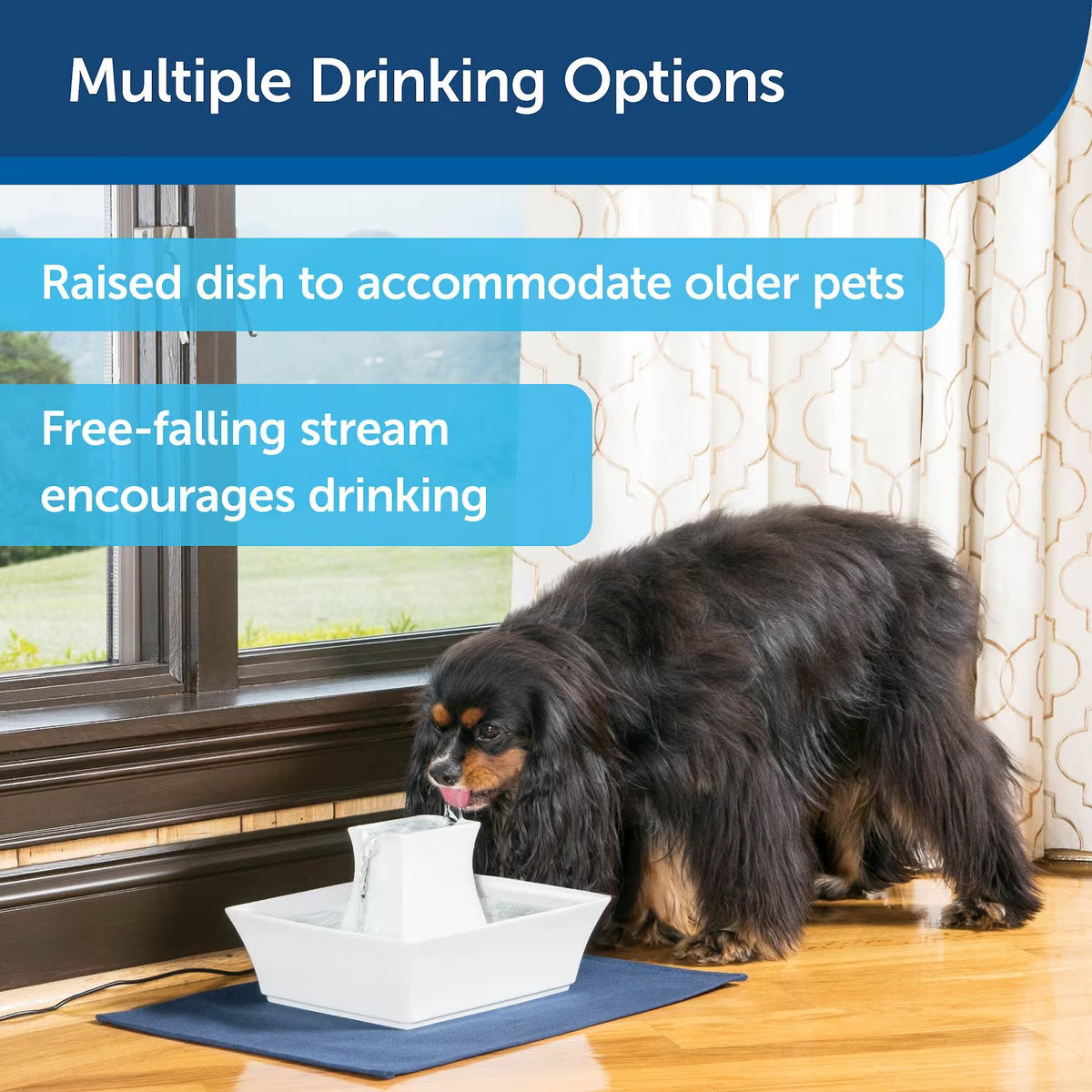 PetSafe Drinkwell Avalon Ceramic Dog & Cat Water Fountain 70oz
