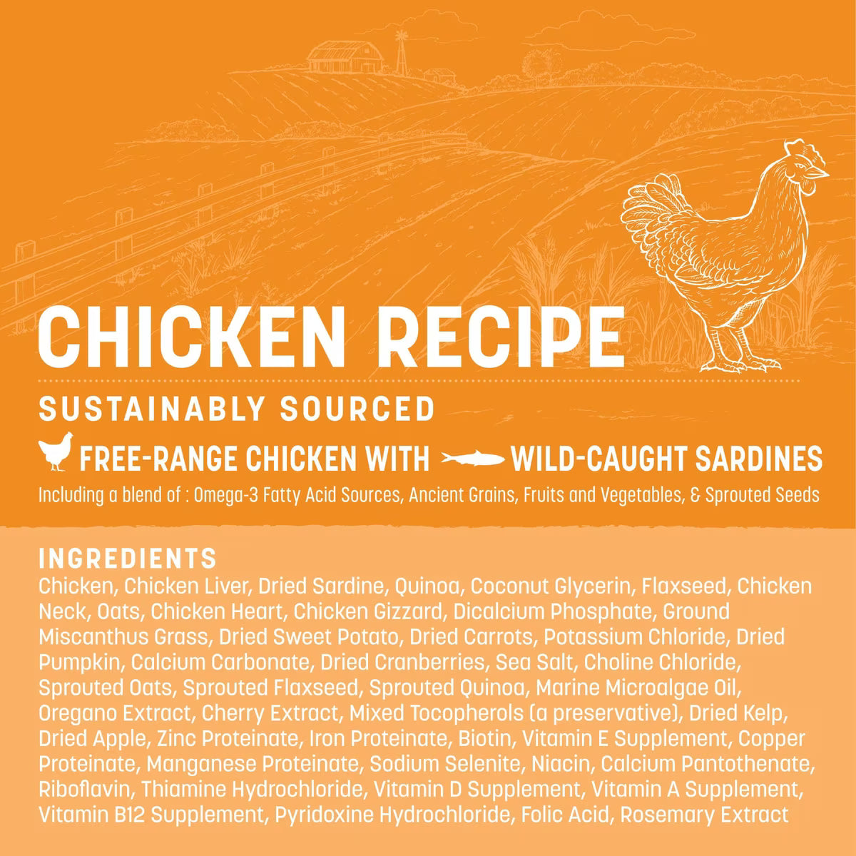 Earth Animal Wisdom Air-Dried Chicken Recipe Premium 2LB
