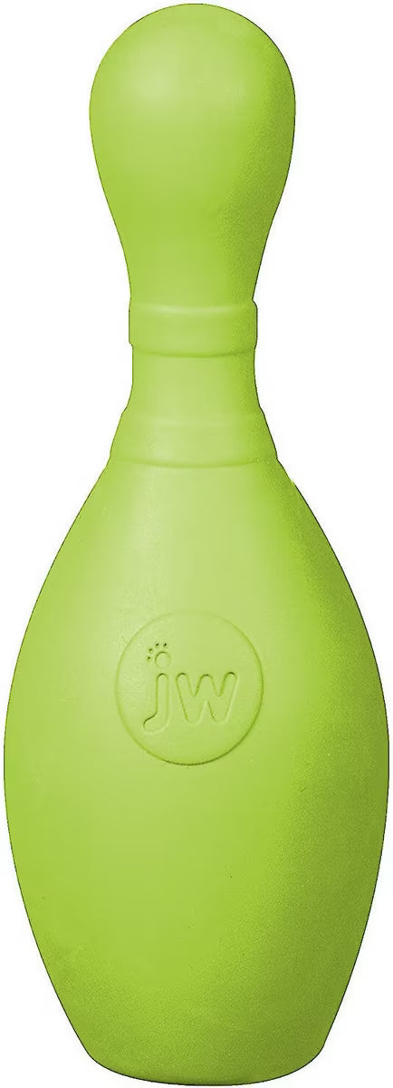 JW Pet iSqueak Bouncin' Bowlin' Pin Dog Toy Assorted Colors Large