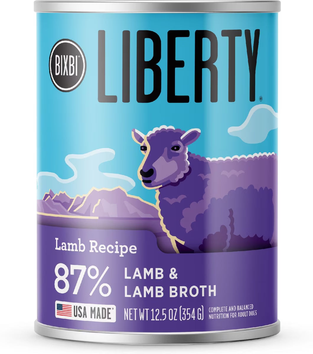 BIXBI Liberty Limited Ingredient Lamb Recipe Canned Dog Food 12.5oz