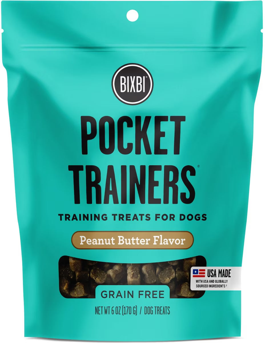 Bixbi Grain-Free Peanut Butter Flavored Pocket Trainers for Dogs 6oz