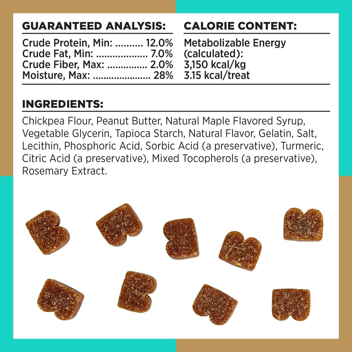 Bixbi Grain-Free Peanut Butter Flavored Pocket Trainers for Dogs 6oz