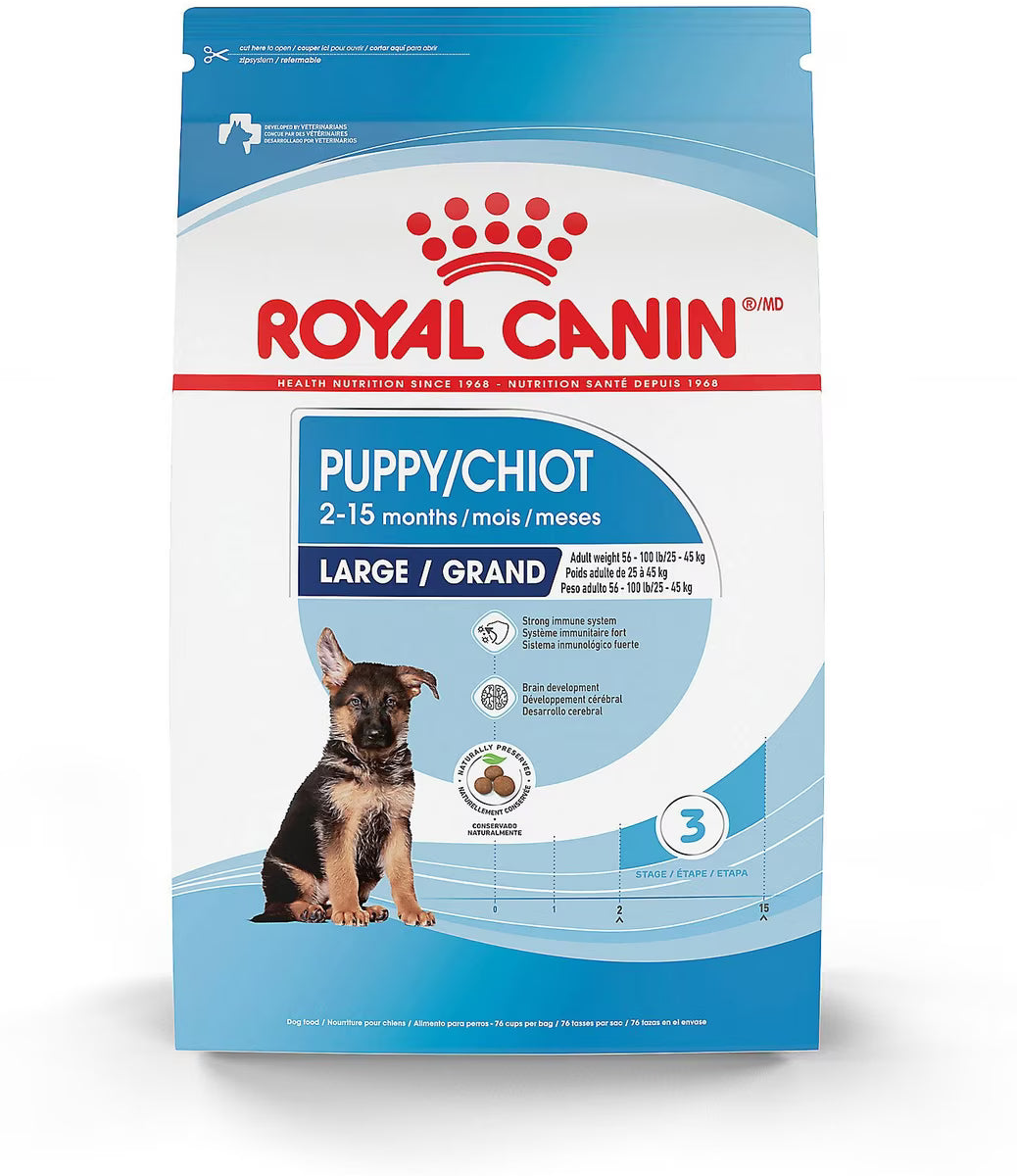 Royal Canin Size Health Nutrition Large Puppy Dry Dog Food, 17-lb bag