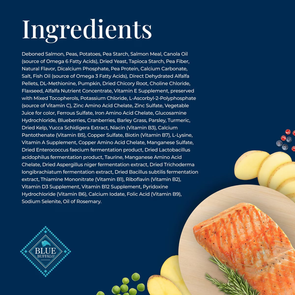 Blue Buffalo Basics Grain-Free Salmon & Potato Recipe Adult Dry Dog Food 24lb