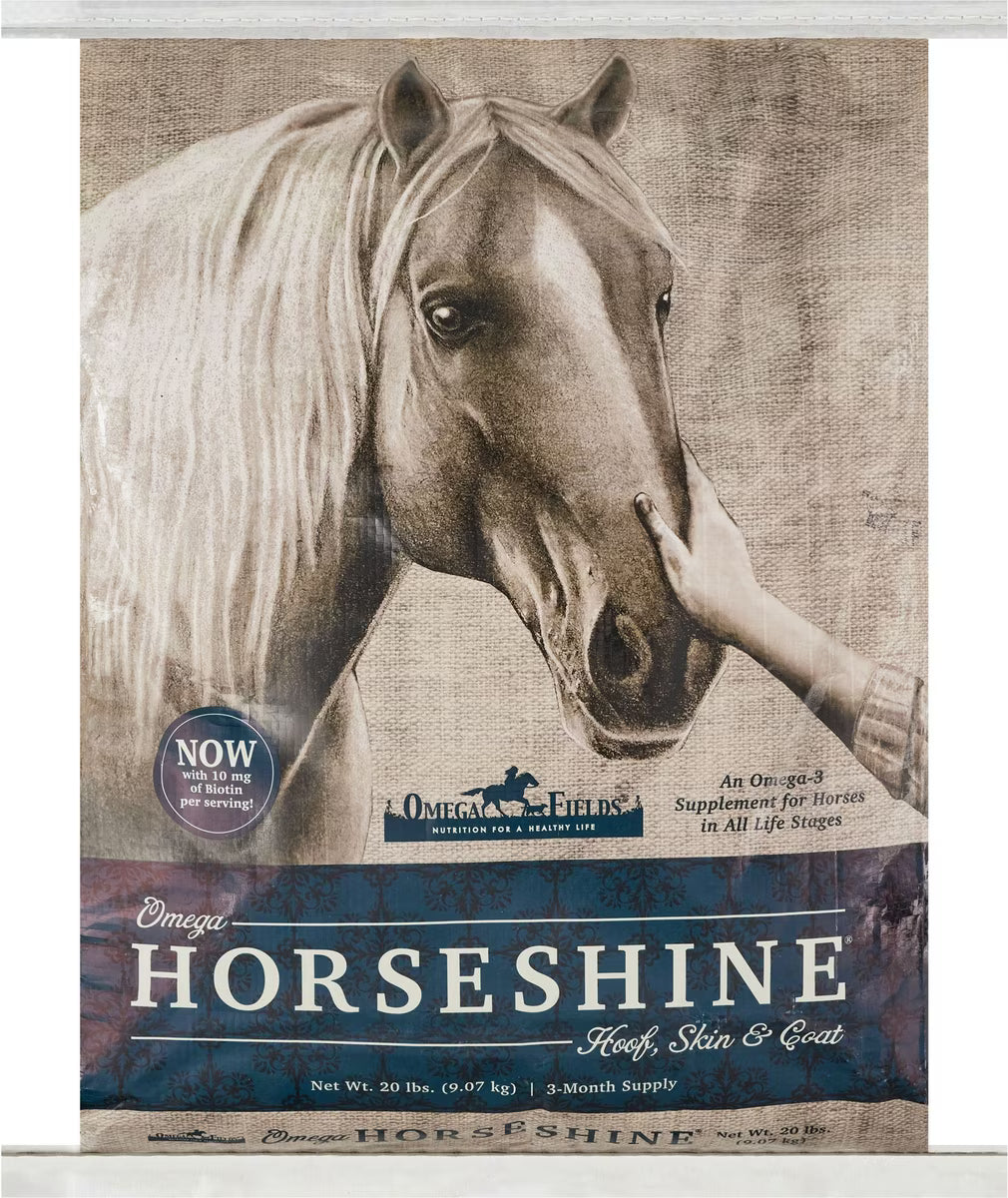 Omega Fields Omega Horseshine Hoof, Skin & Coat Powder Horse Supplement 20lb