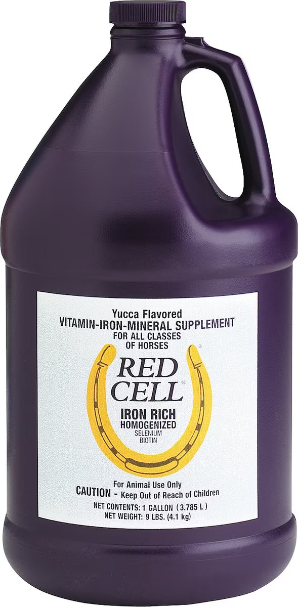 Horse Health Products Red Cell Vitamins & Minerals Liquid Horse Supplement 1gal