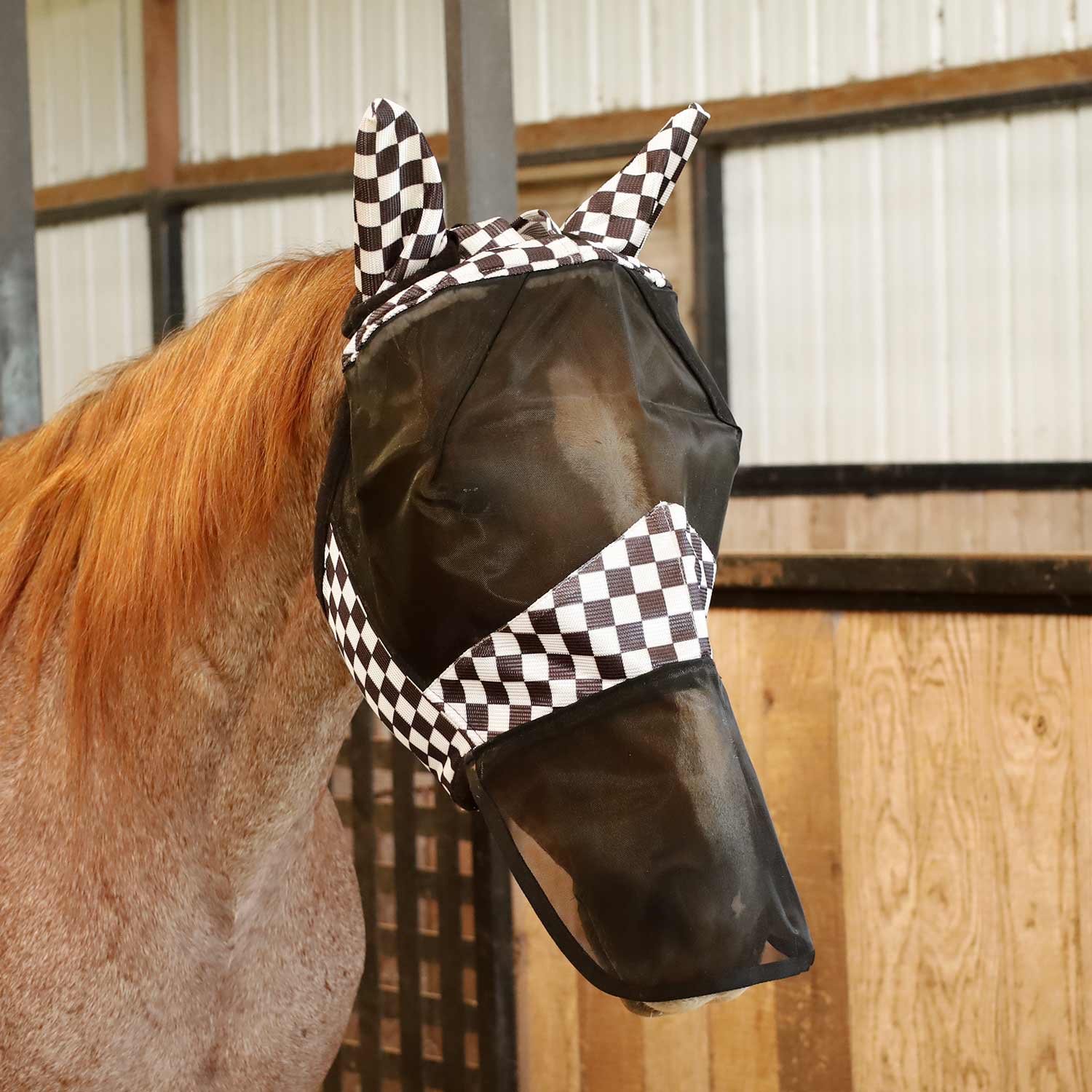 Expression Deluxe Mesh Horse Fly Mask with Ears and Nose