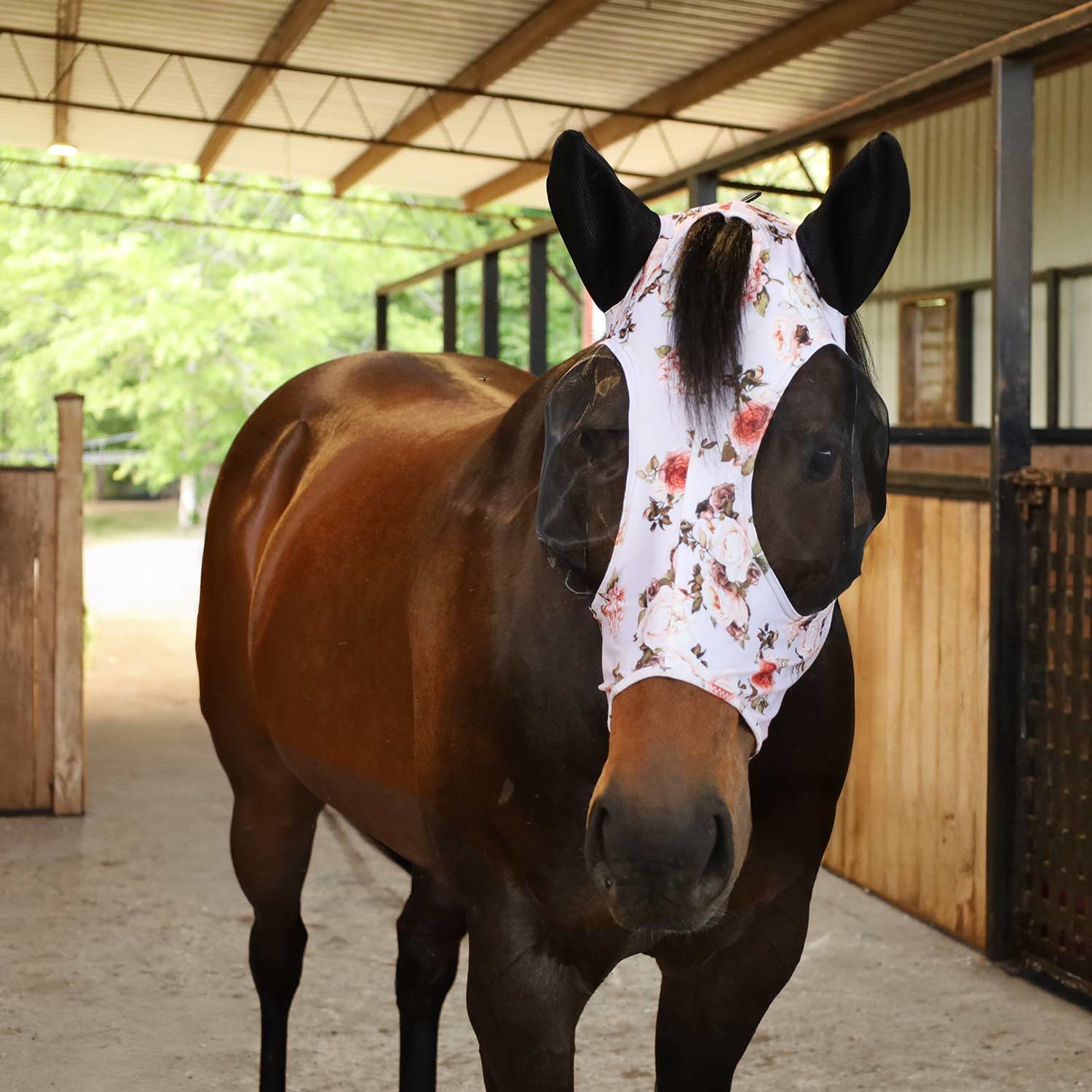 Expression Lycra Horse Fly Mask with Ears