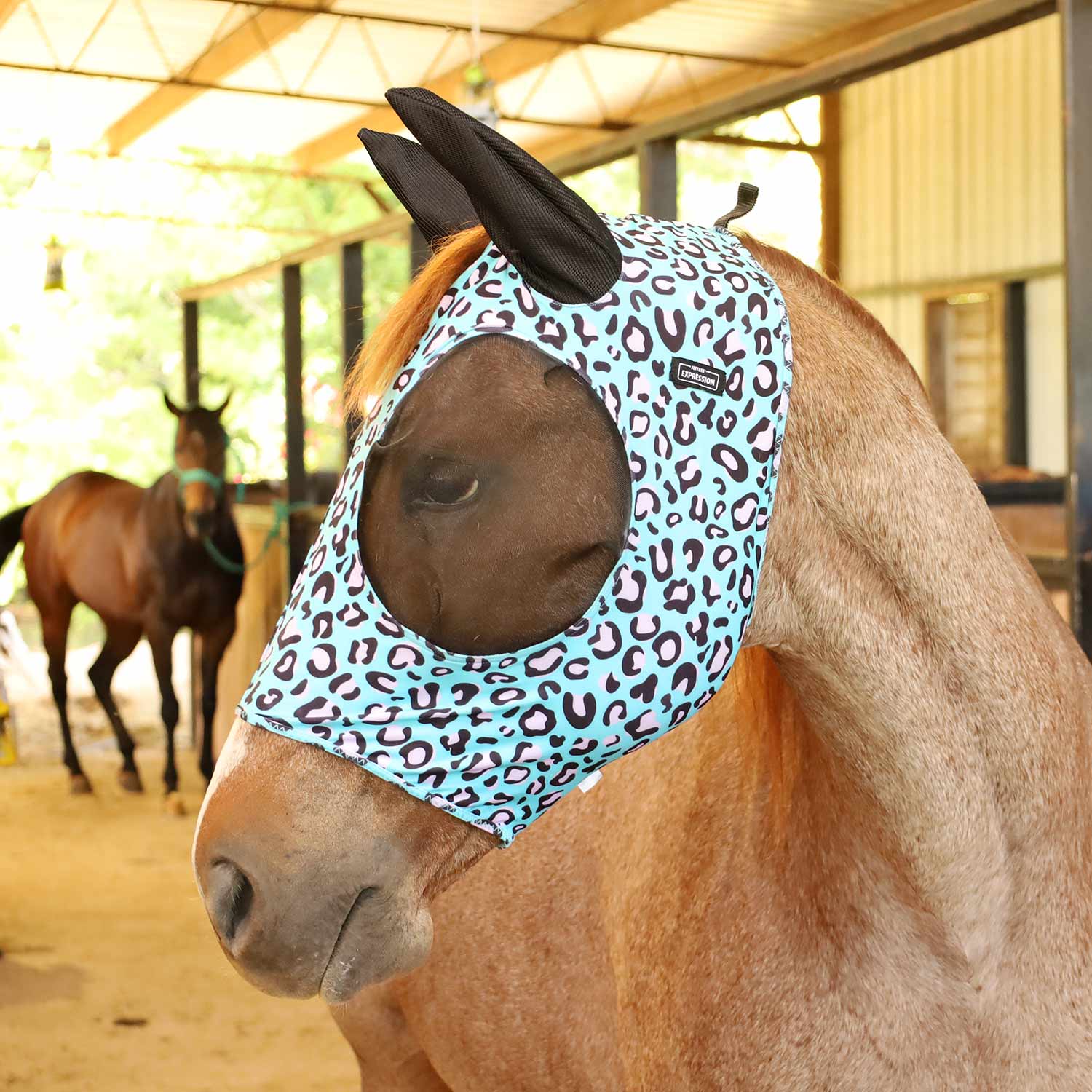 Expression Lycra Horse Fly Mask with Ears