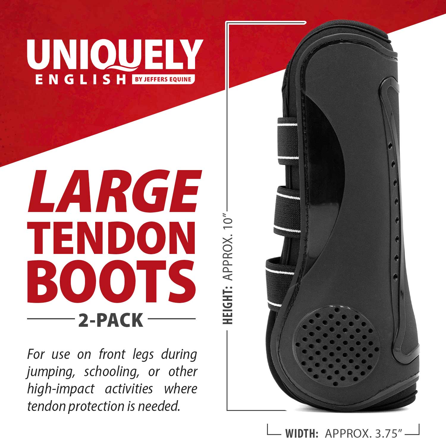 Uniquely English Horse Tendon Boots, 2-Pack