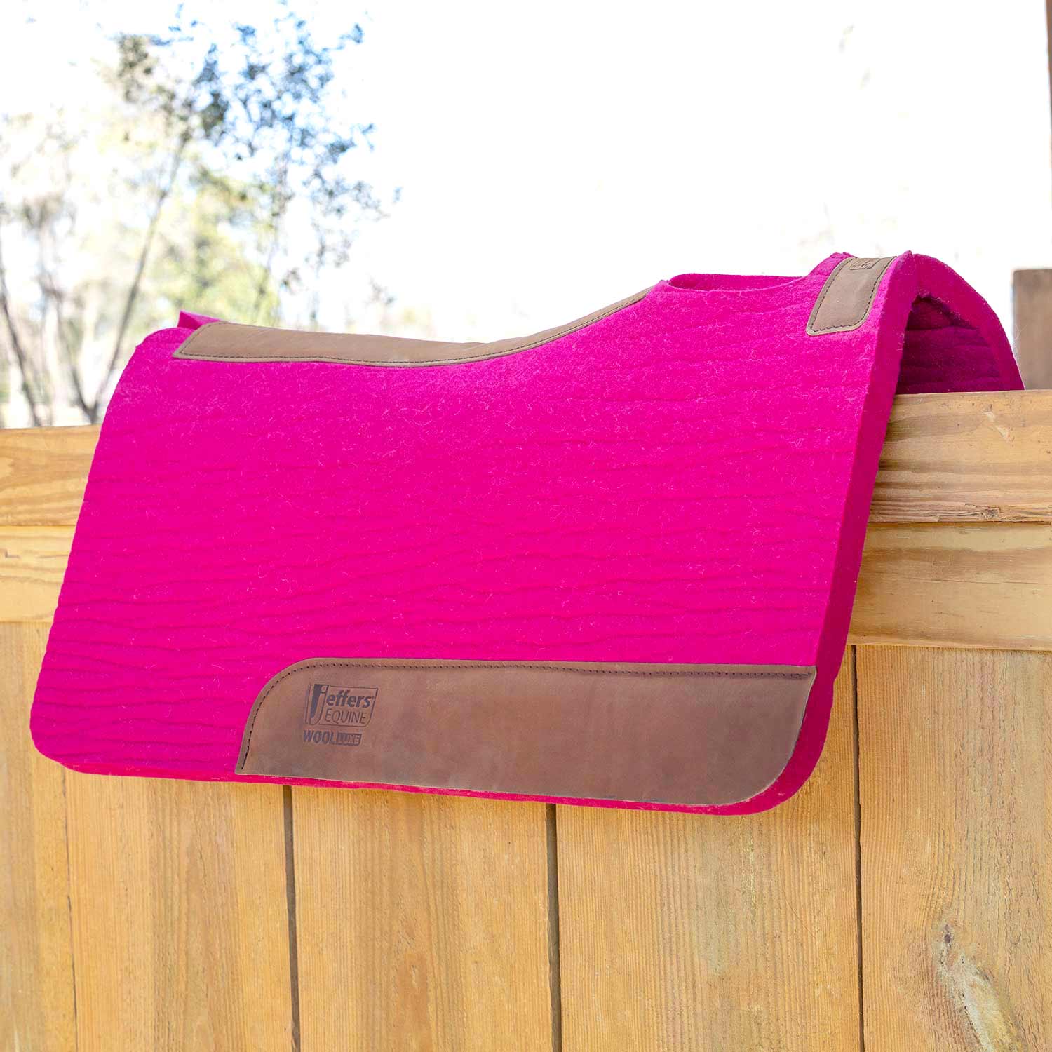 WoolLuxe 100% Wool Equine Saddle Pad – Cushioned, Breathable, and Shock-Absorbing