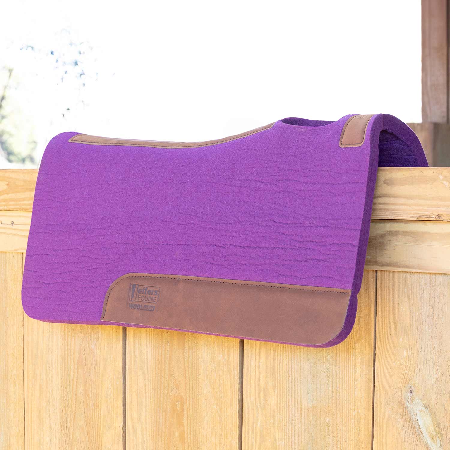 WoolLuxe 100% Wool Equine Saddle Pad – Cushioned, Breathable, and Shock-Absorbing