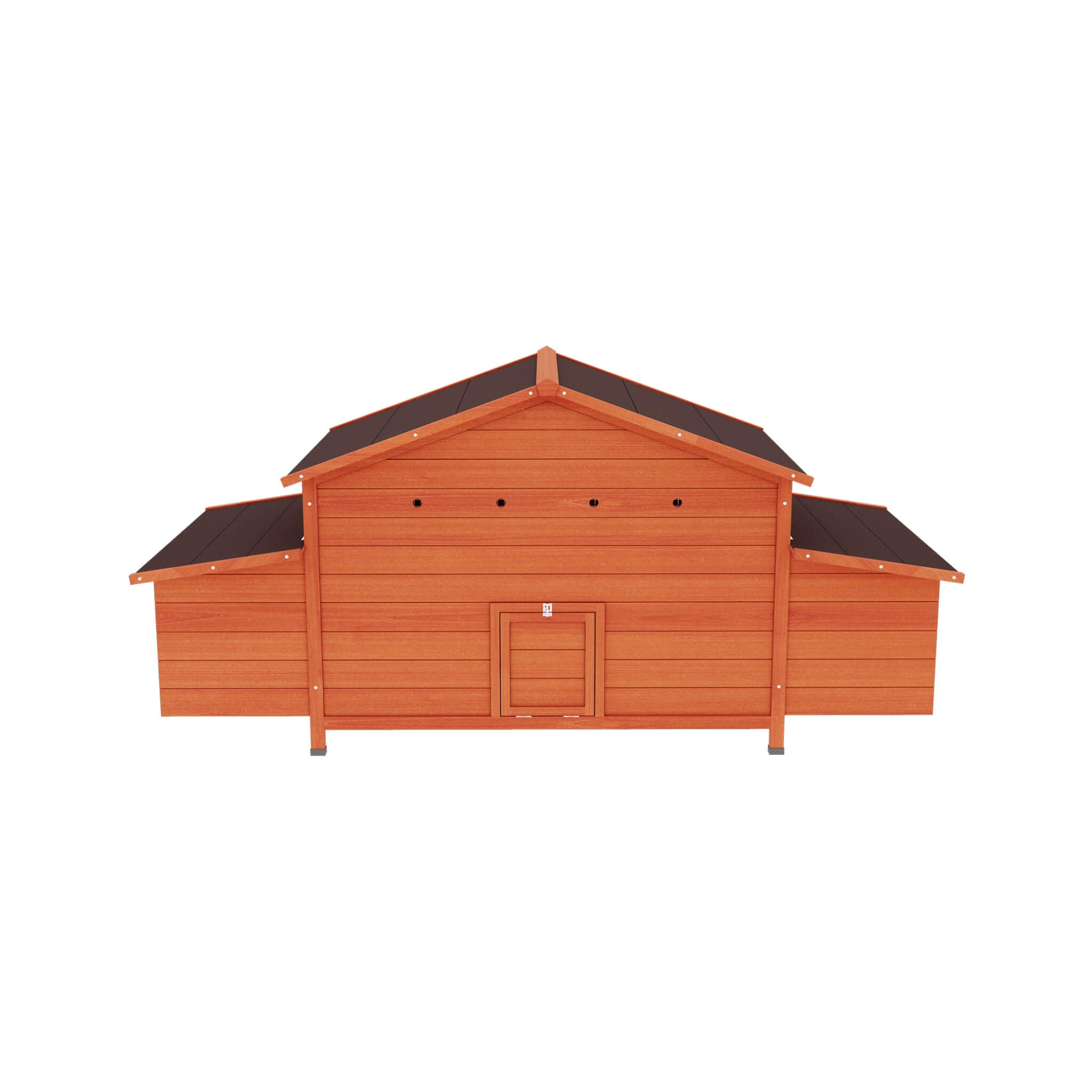 Large 44-Inch Premium Outdoor Spacious Wooden Chicken Coop With Two-Sides Nesting Boxes