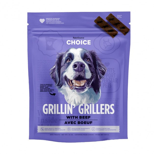 NutriSource GRILLERS BEEF TREAT 32OZ