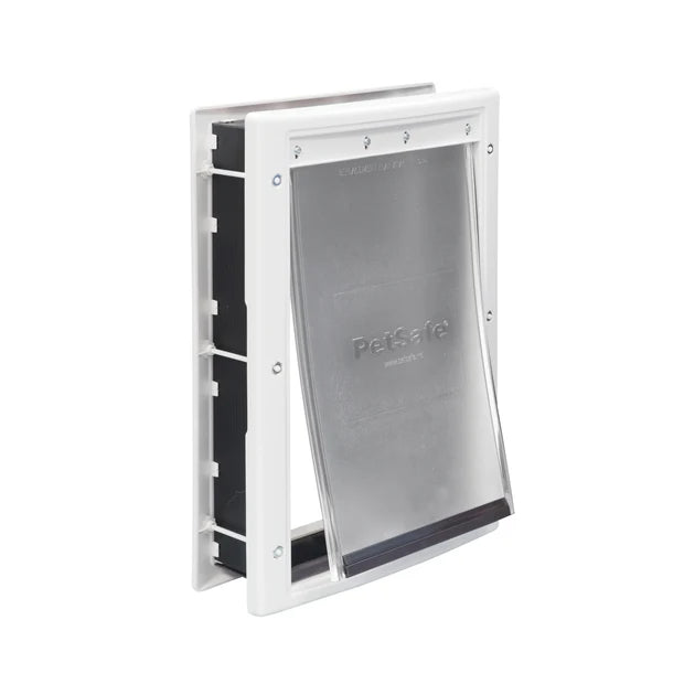 PetSafe Plastic Pet Door with White Frame Medium