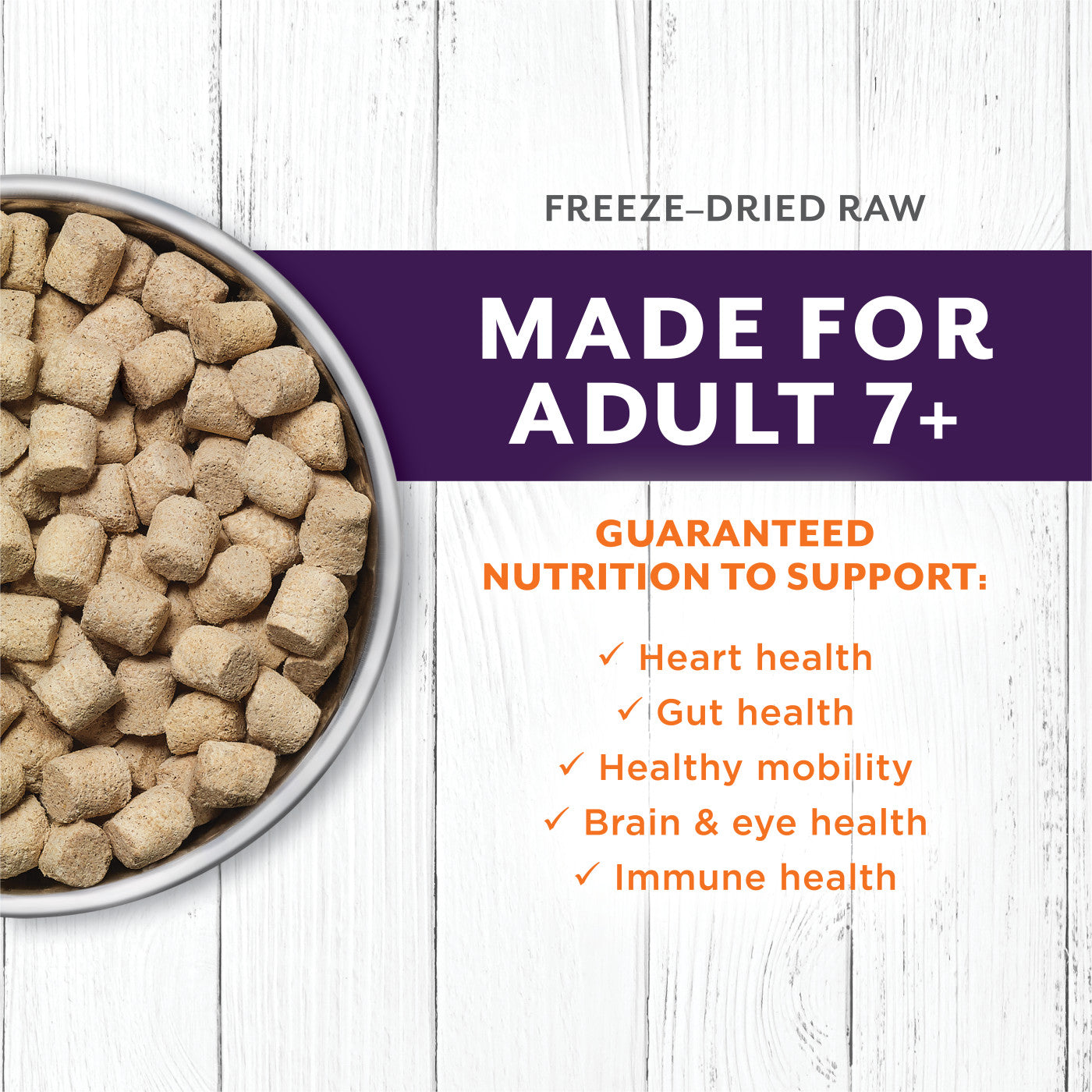 Instinct Raw Longevity 100% Freeze-Dried Raw Meals Grass-Fed Beef Recipe for Cat Adults 7+ 9.5 oz
