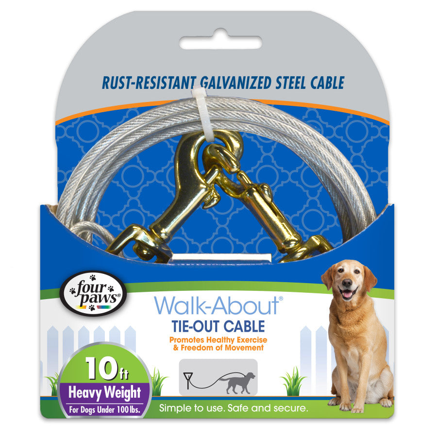 TIE-OUT CABLE 10 FT HVY
