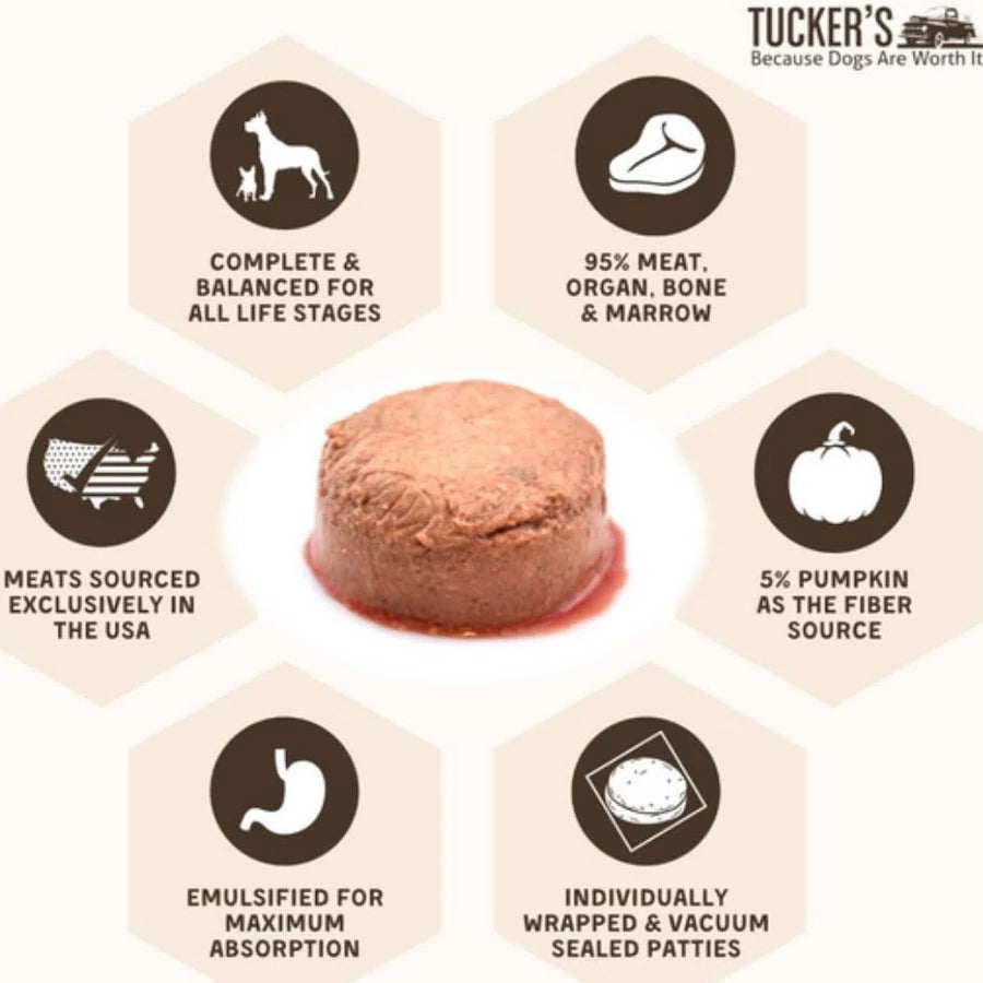 Tucker's Frozen Chicken-Pumpkin Raw Dog Food 6lb