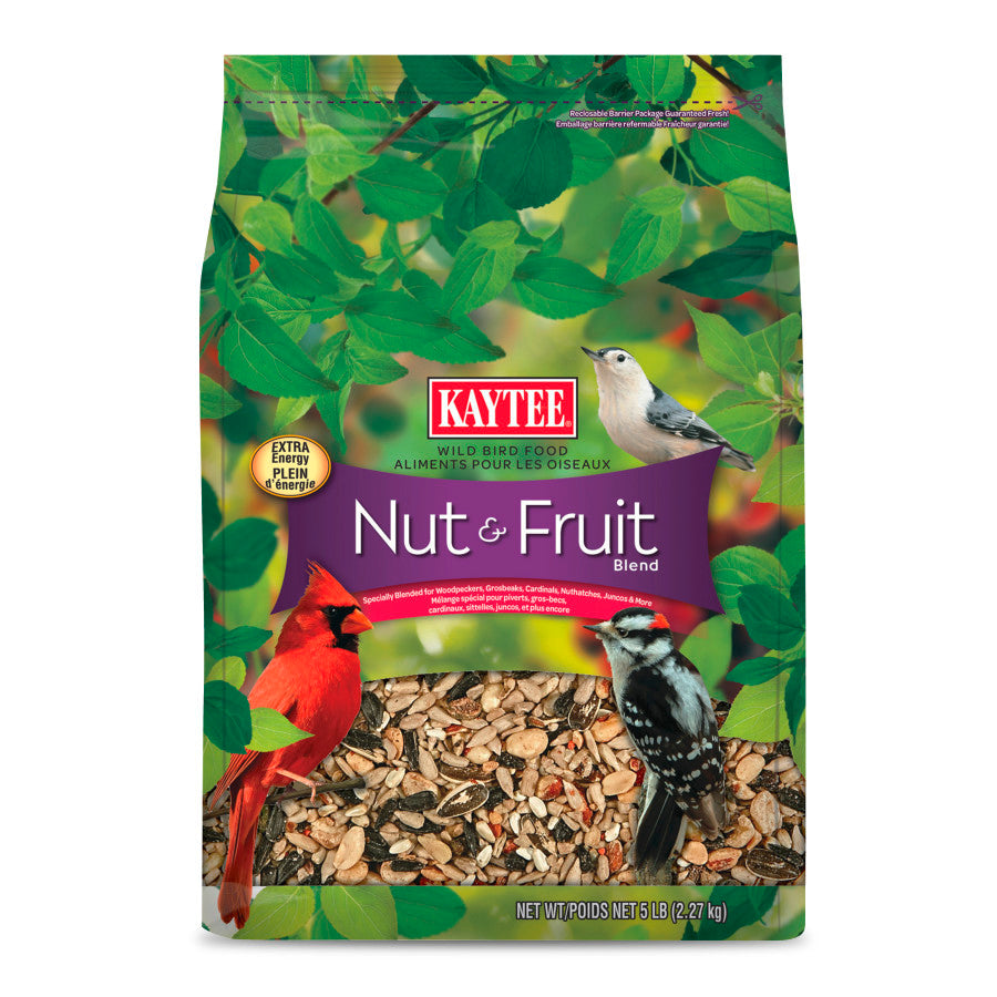 Kaytee Nut & Fruit Blend, Wild Bird Food 5LB