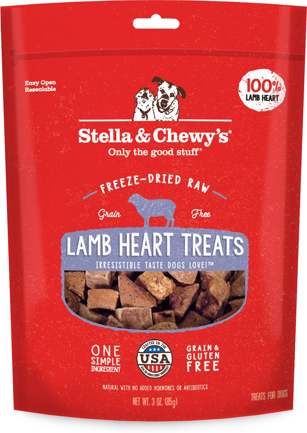 SC DOG lamb HEART fd 3oz