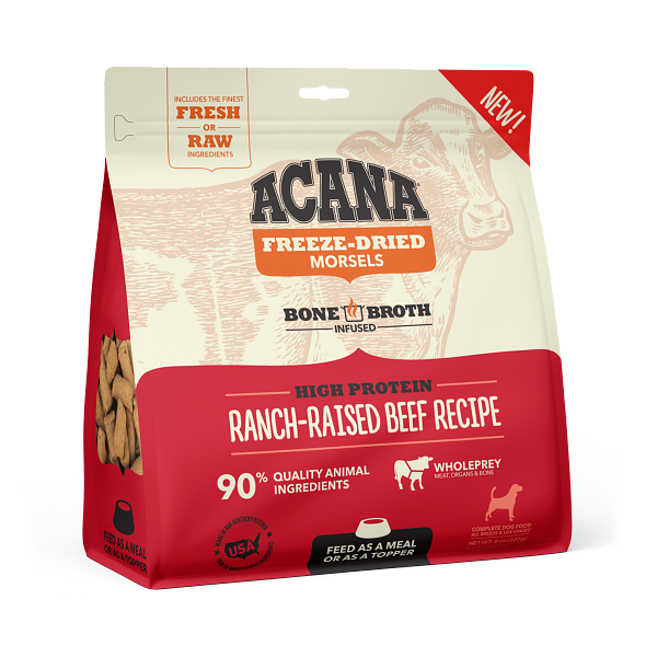 ACANA BEEF MORSELS FD 8OZ