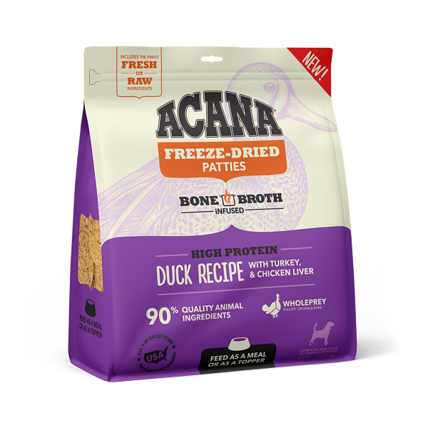 ACANA DUCK PATTIES FD 14OZ