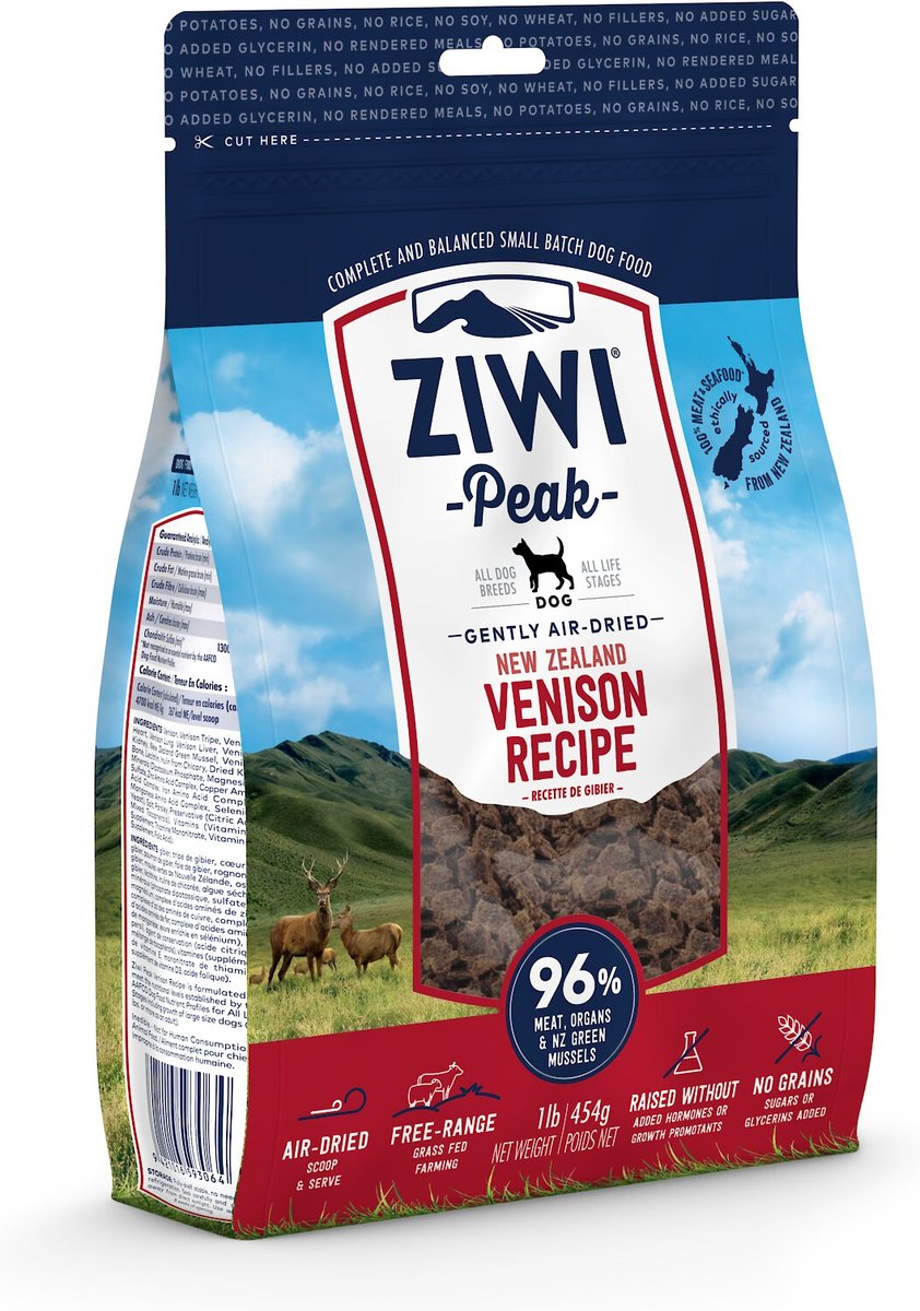 ZIWIPEAK DOG VENISON 16OZ