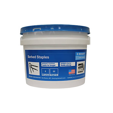 FENCE STAPLES 2" BRB 50 LB