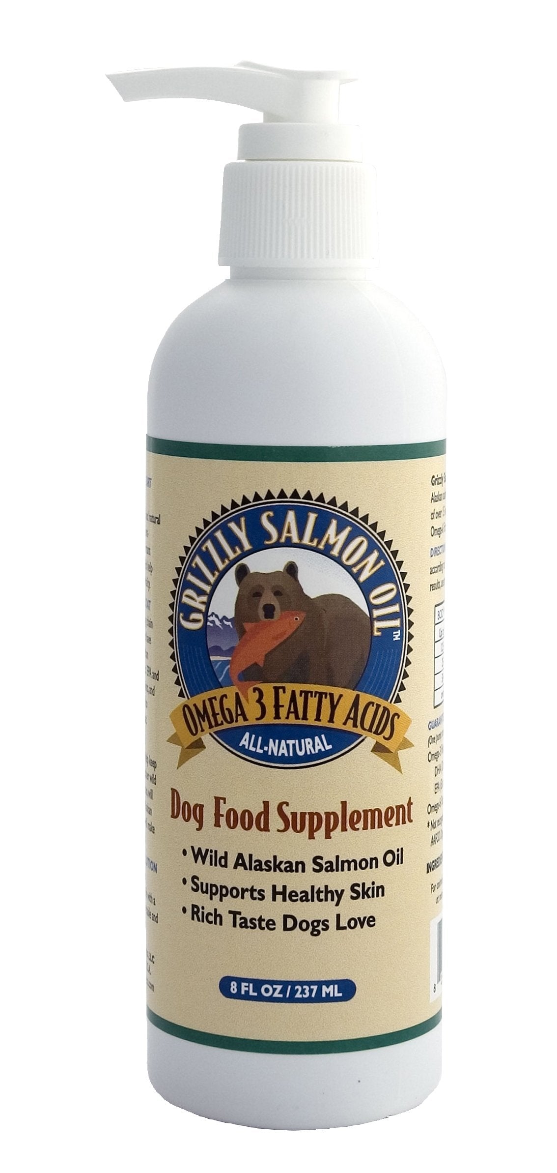 GRIZZLY SALMON OIL 8 OZ