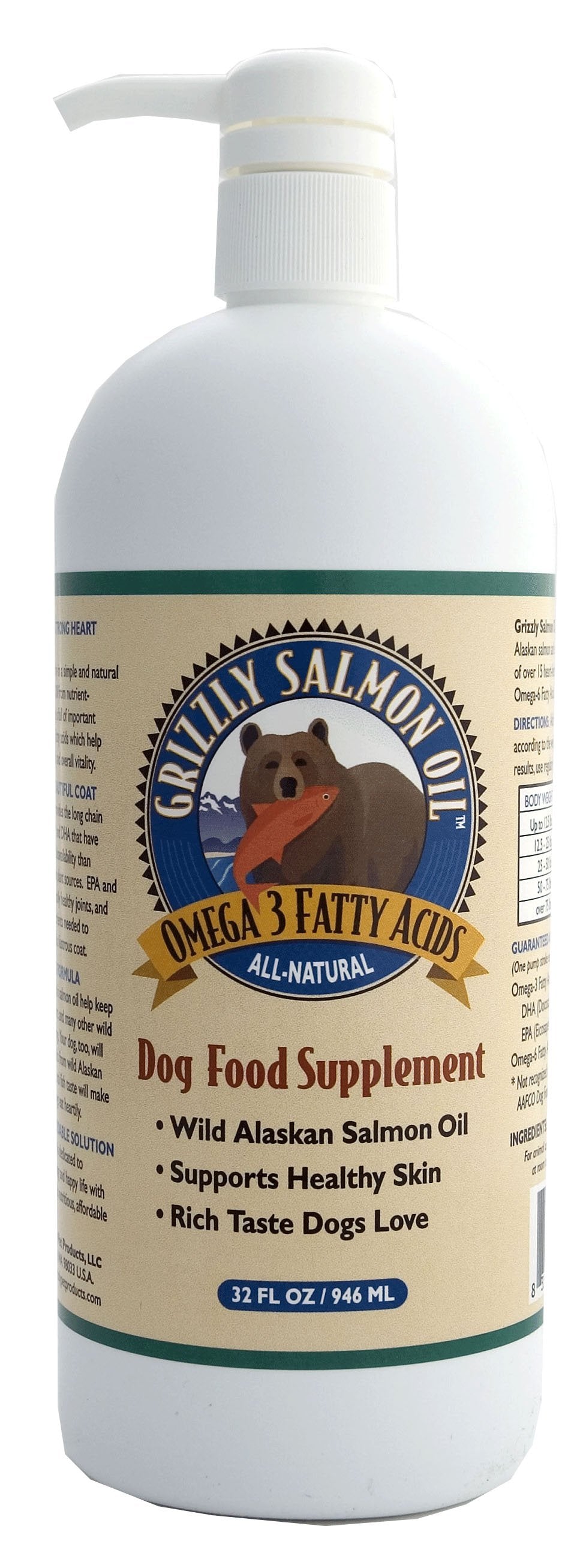 GRIZZLY SALMON OIL 32 OZ