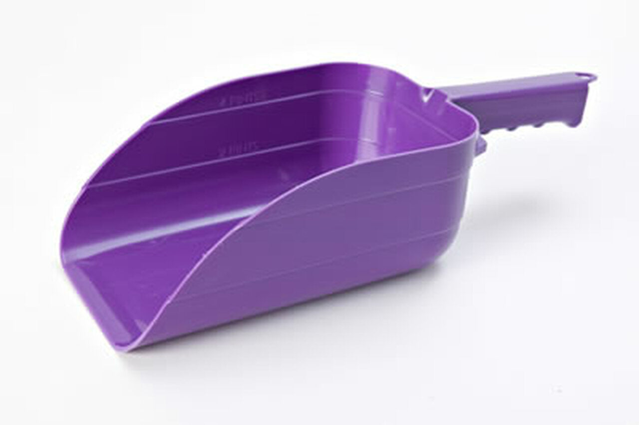 PLASTIC FEED SCOOP PURP