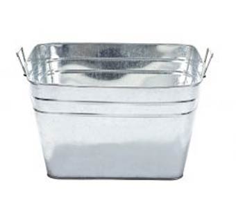 TUB SQUARE GALVANIZED 16GAL GS