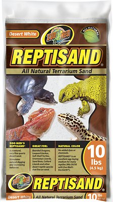 REPTI SAND DESERT WHITE 10LB