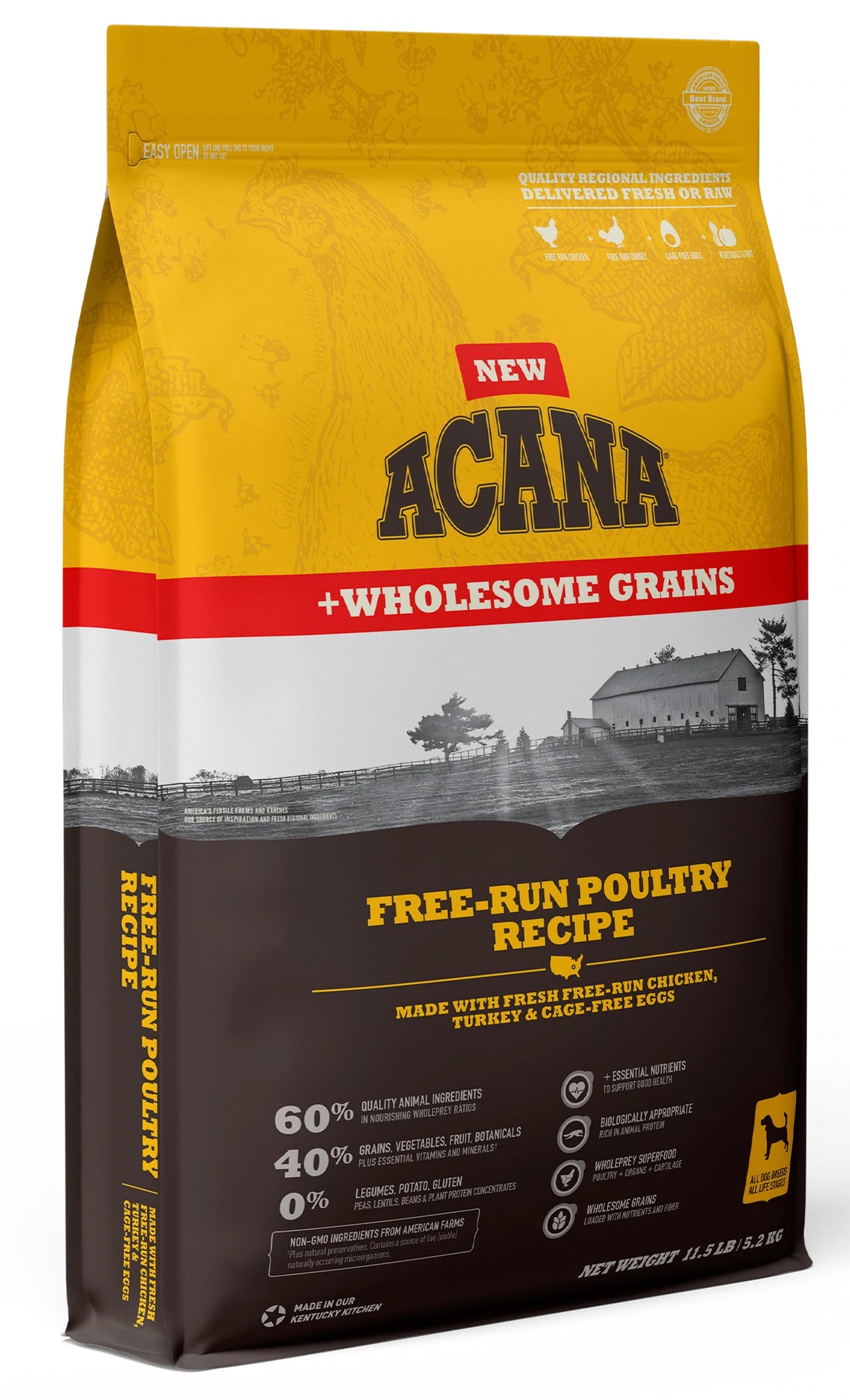 ACANA HER GRAIN POULT DOG 25LB