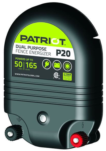 PATRIOT FENCE CHARGER DUAL P20