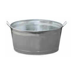 GALVANIZED ROUND TUB 13.75GAL