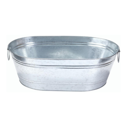 GALVANIZED TUB OVAL 5.5GAL GOT