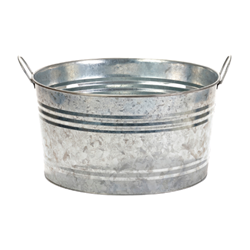 TUB ROUND 15 GALLON GALVANIZED