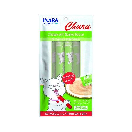Inaba chk/scal churu puree 4pk