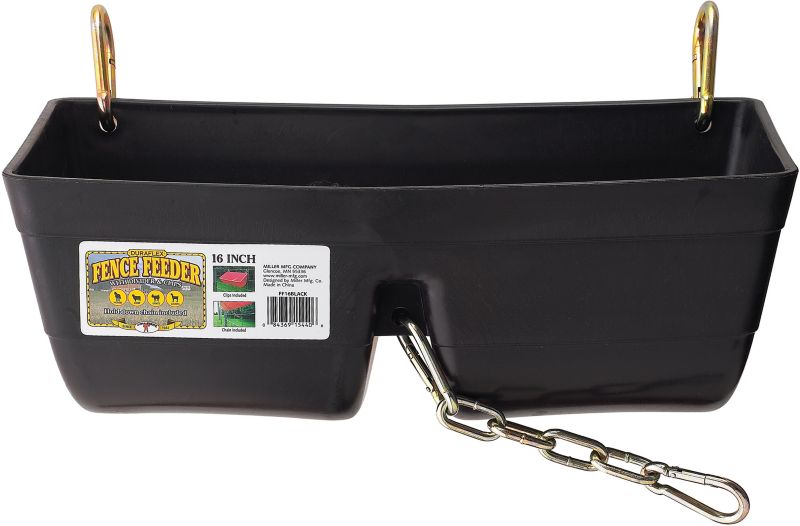 FENCE FEEDER BLACK 16"