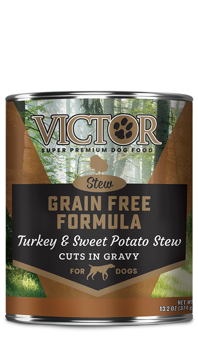 VICTOR Grain-Free Turkey & Sweet Potato Stew Cuts Pate 13.2oz