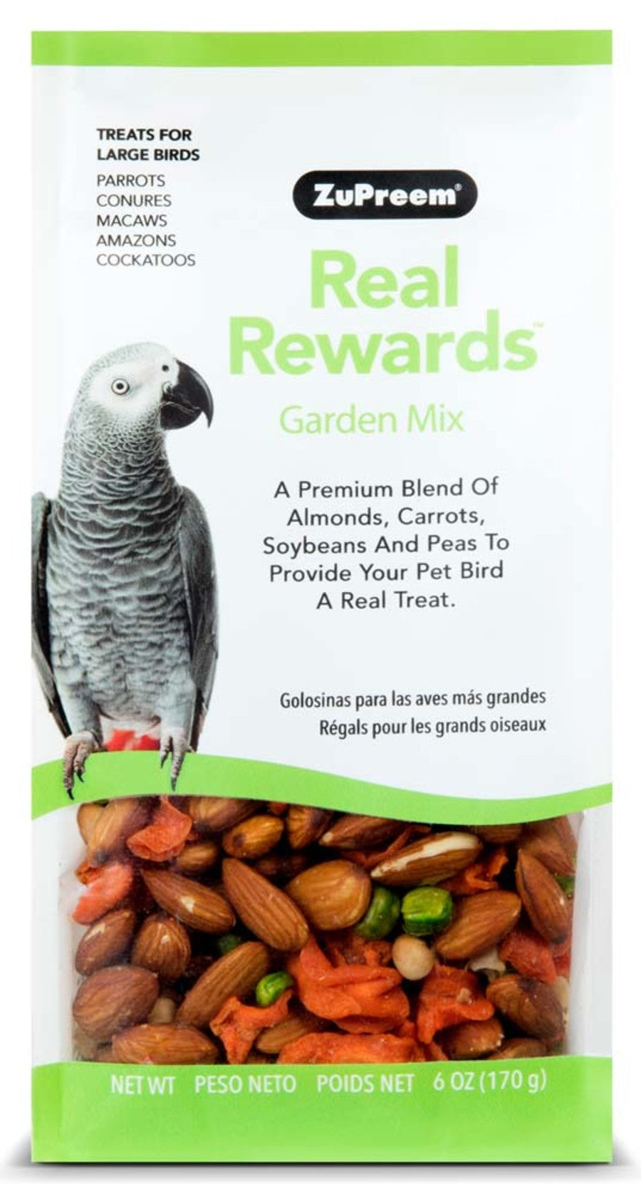 ZUP R-R GRDN MIX LG BIRD 6OZ