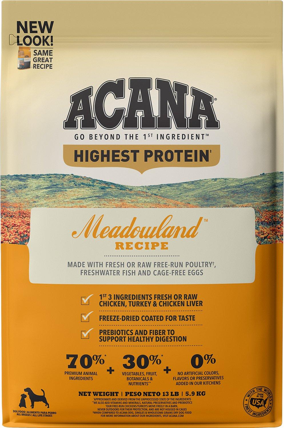 ACANA MEADOWLAND DOG 25LB