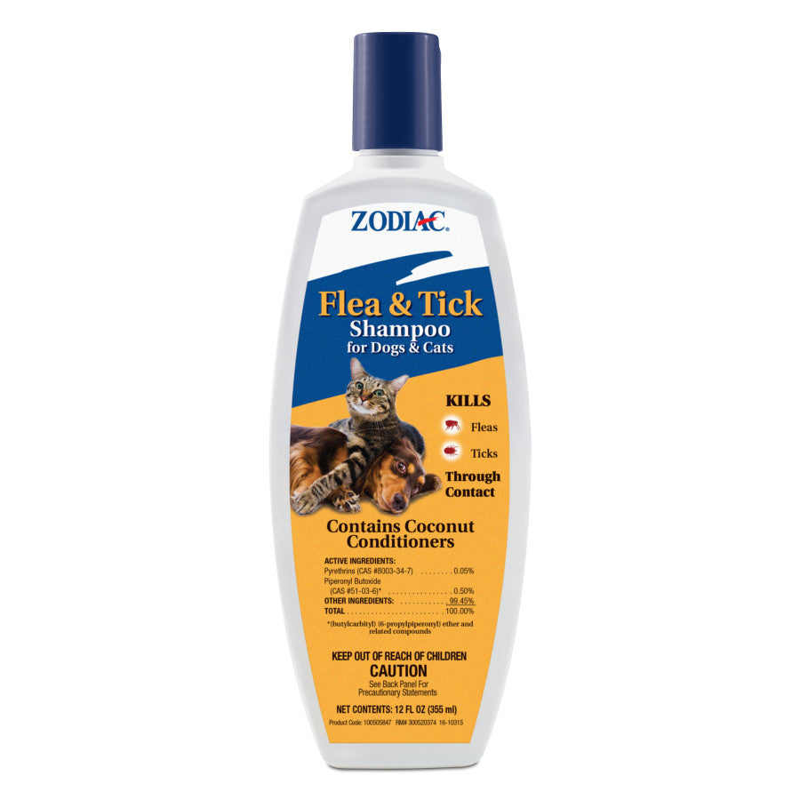 ZODIAC FLEA & TICK SHAMP 12 OZ