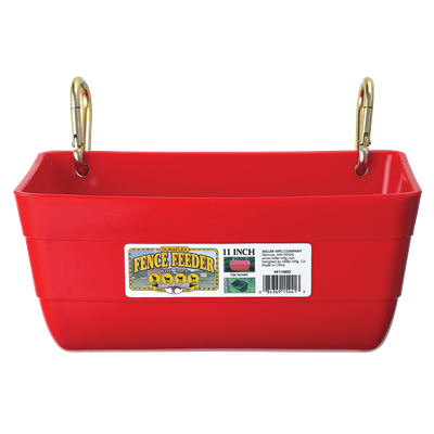 FENCE FEEDER W/CLIPS 11" RED
