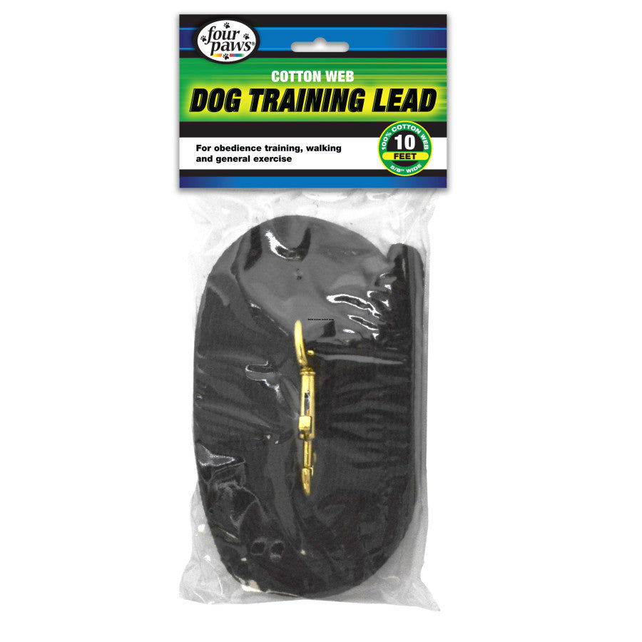 DOG TRAINING LEAD BLACK 10 FT