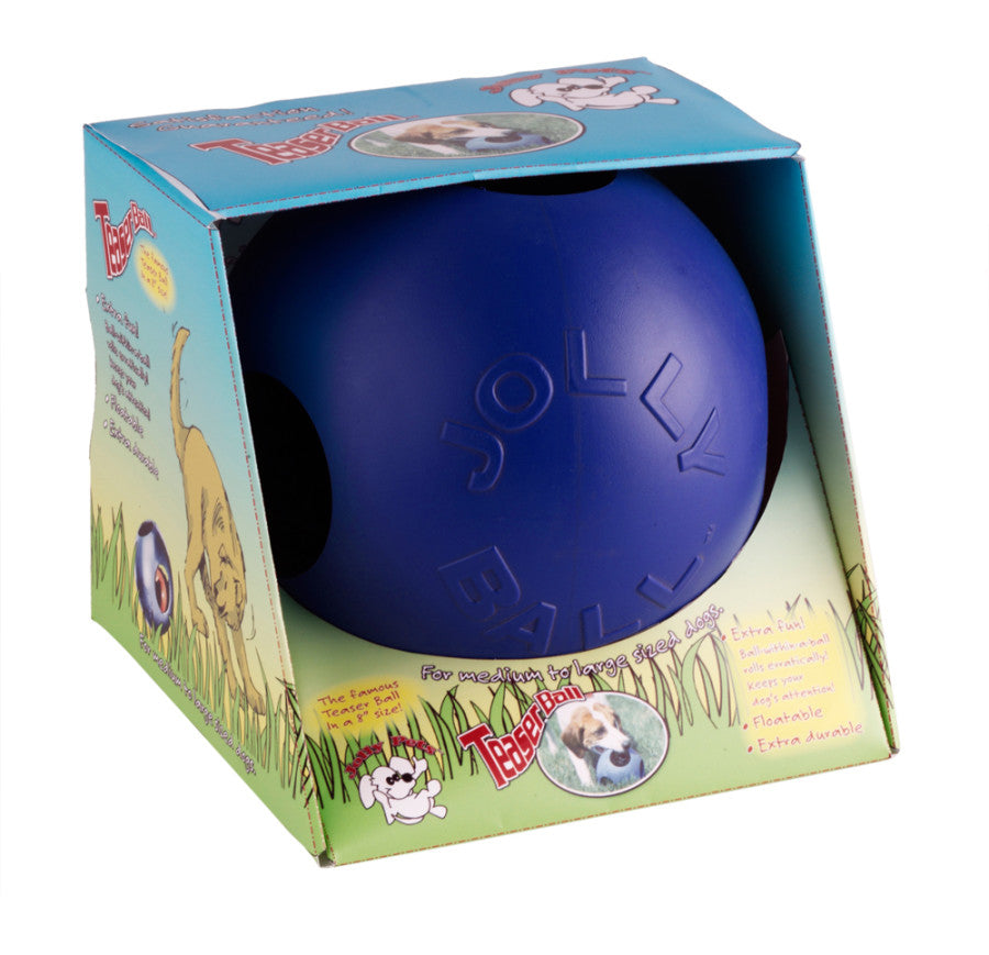 JOLLY BALL TEASER BALL BLUE 8"
