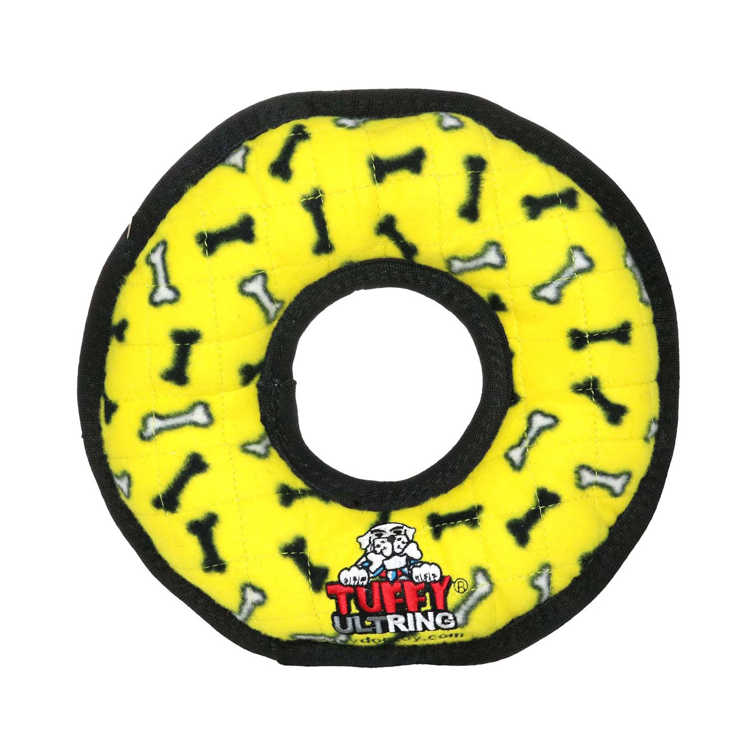 TUFFIE'S DOG RING YELLOW LRG